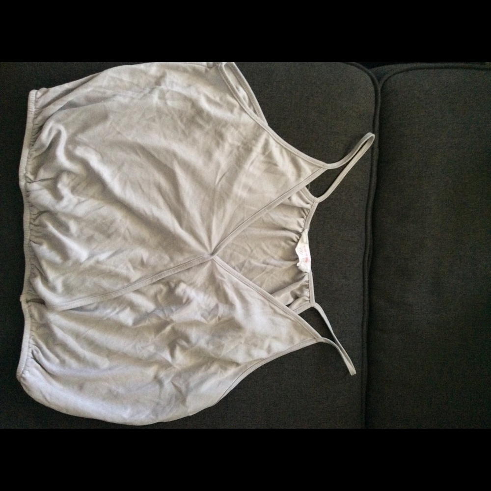 tan blouse